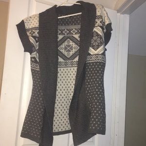 Grey and white Cardigan